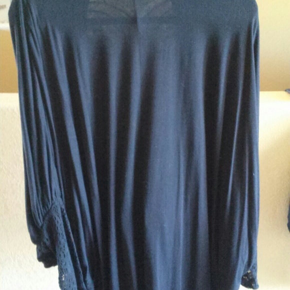 Black open front cardigan - Picture 2 of 4